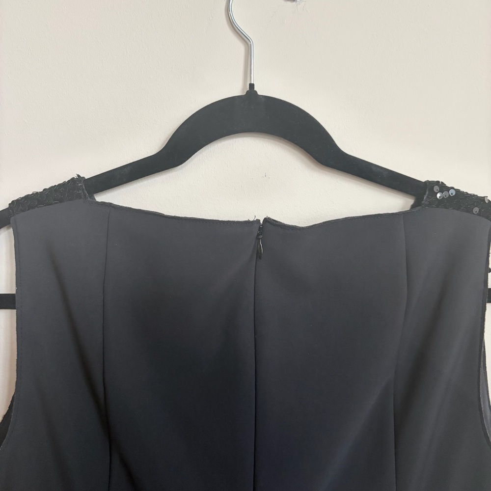 Akris Punto Black Sleeveless Dress, Sequins and Velvet, 12 - Picture 7 of 11